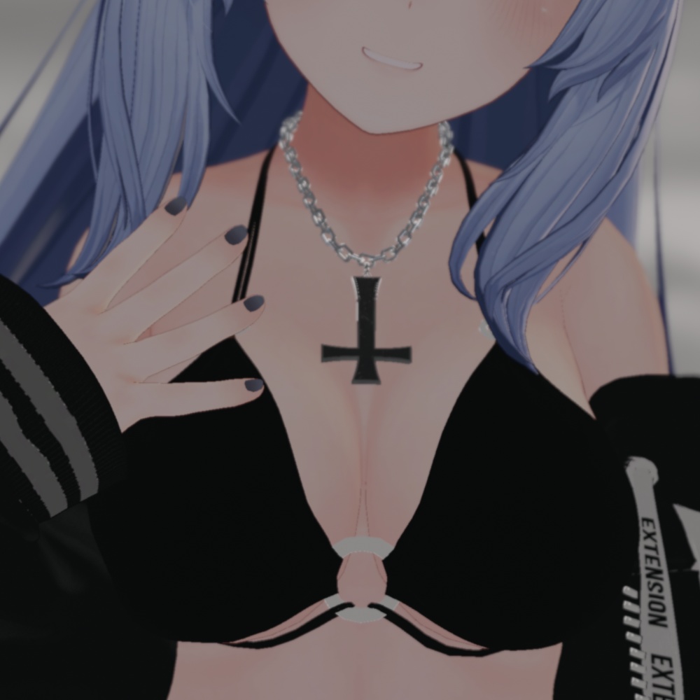 【VRChat向け】Cross necklace 十字のネックレス