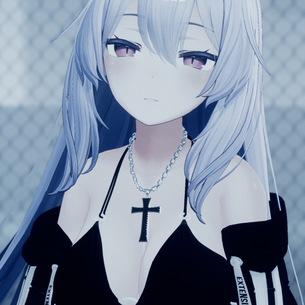 【VRChat向け】Cross necklace 十字のネックレス