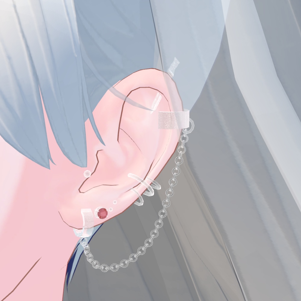 【VRChat向け】pierced earrings2