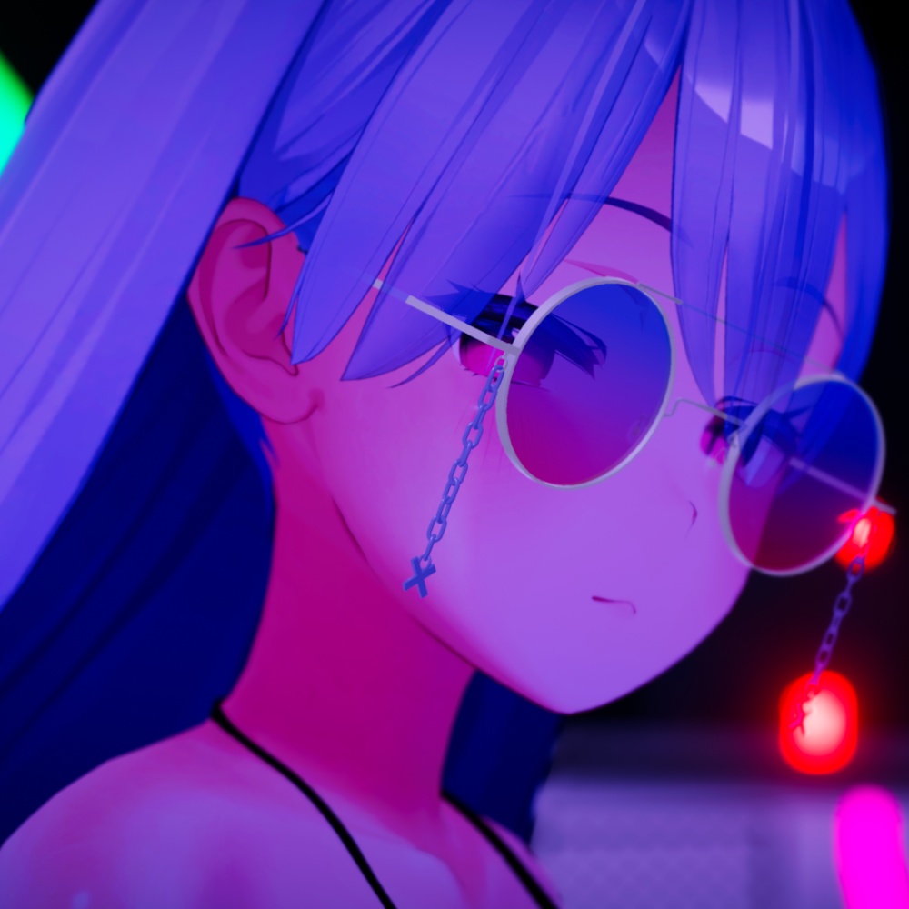 【VRChat向け】 glasses_03V2