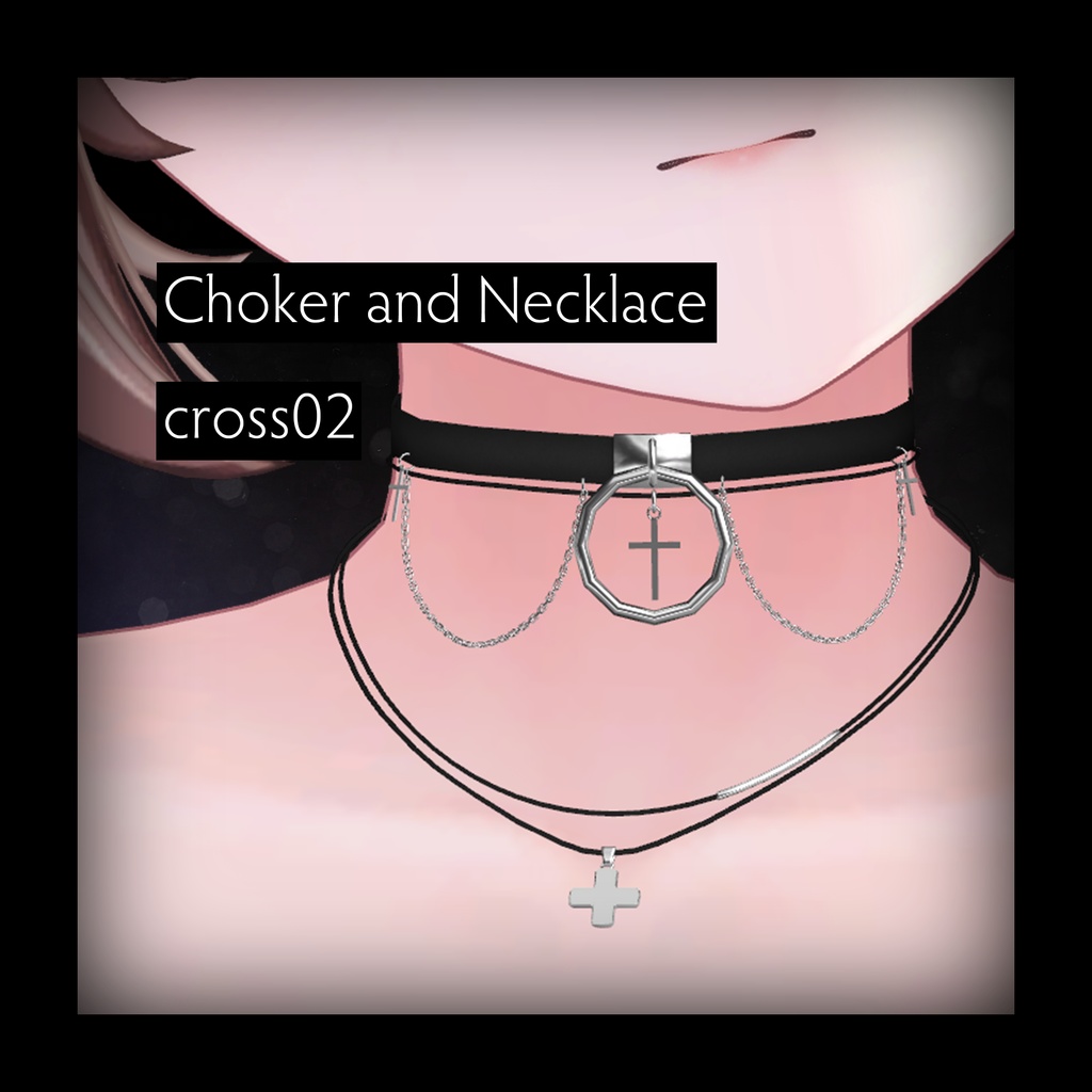 Choker and Necklace cross02_RWCN03