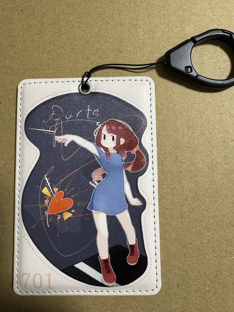 ICカードケース(ダーツイラスト)