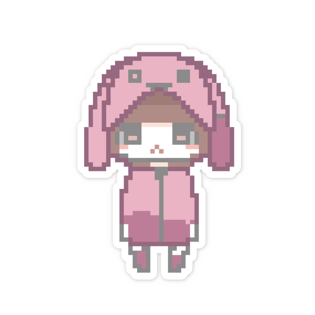 【うるうさ】スマホステッカー