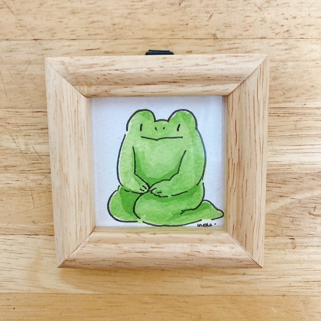 ミニ原画「正座たかし」