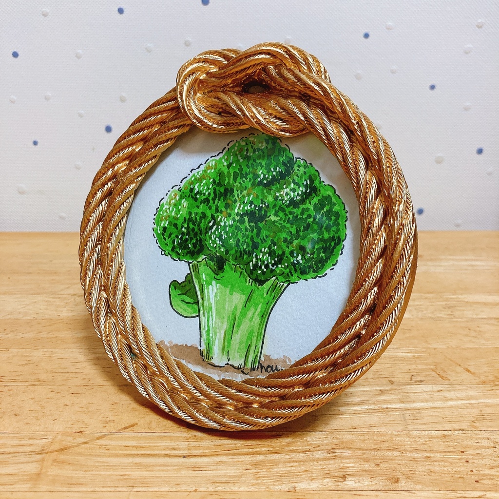 原画「やたら豪華な額に入ったブロッコリー」