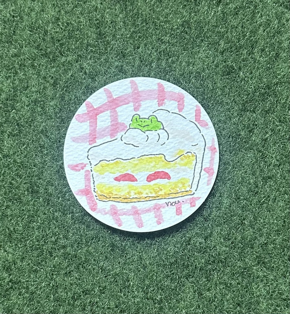 【原画】イチゴショートケーキ【描いて飾る展3】