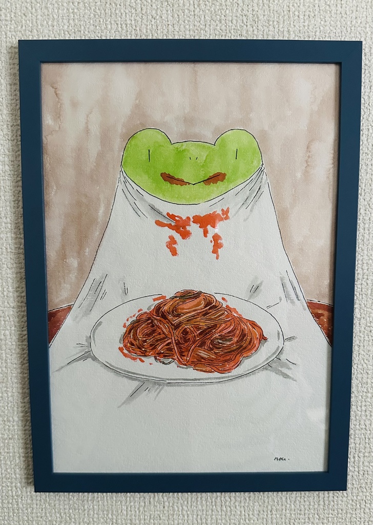 原画「ナポリタンの食べ方が汚いたかし」