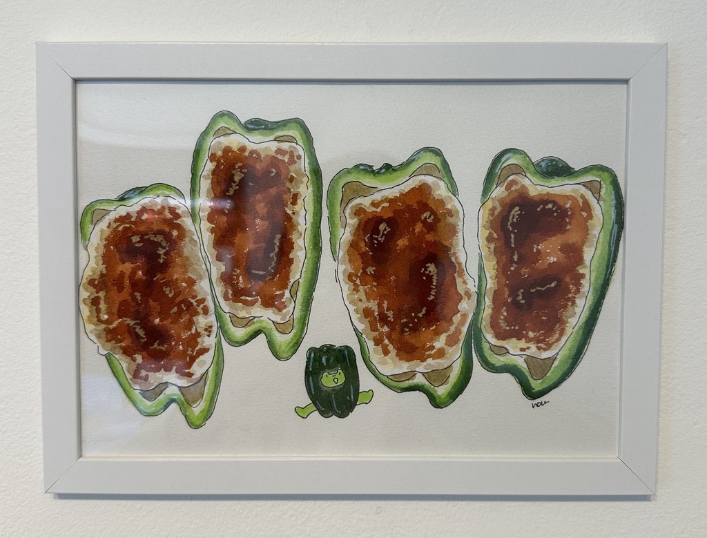 原画「ピーマンの肉詰め」