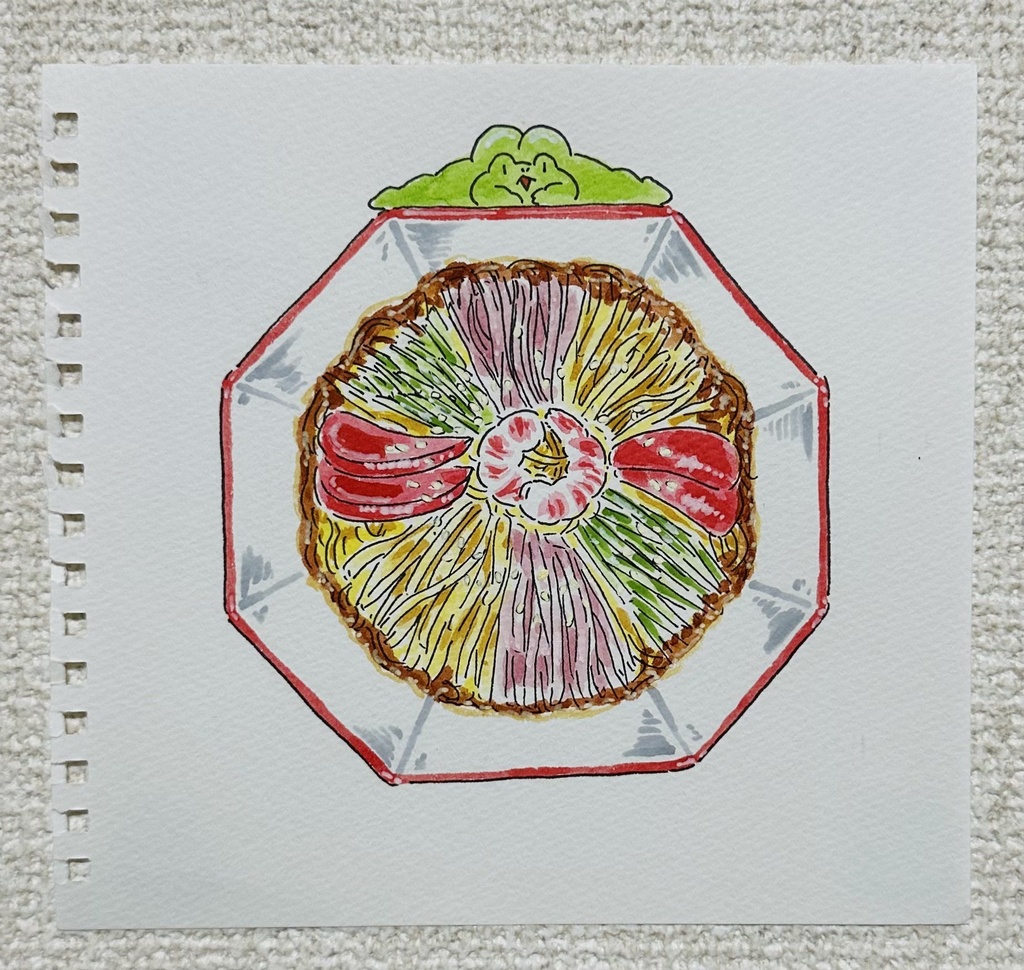 原画「冷やし中華」