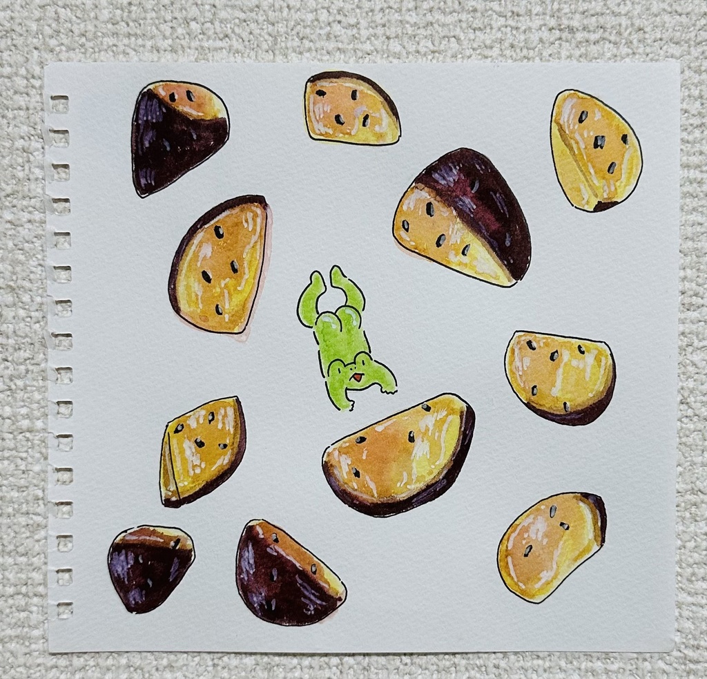 原画「大学芋」