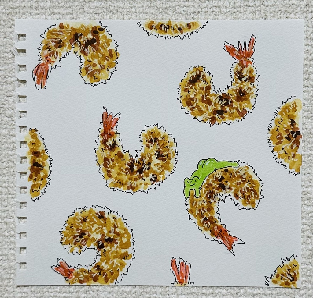 原画「エビフライ」