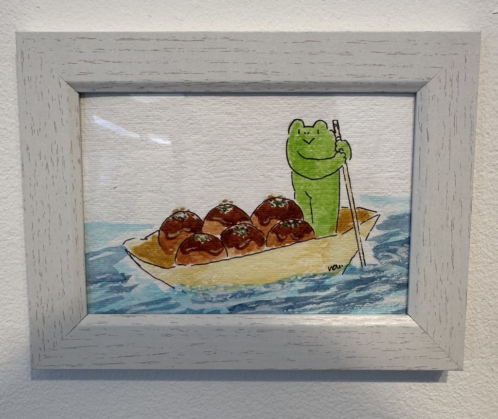 【オカー様お取り置き】原画「たこやきのおふね」「エビフライたかし」