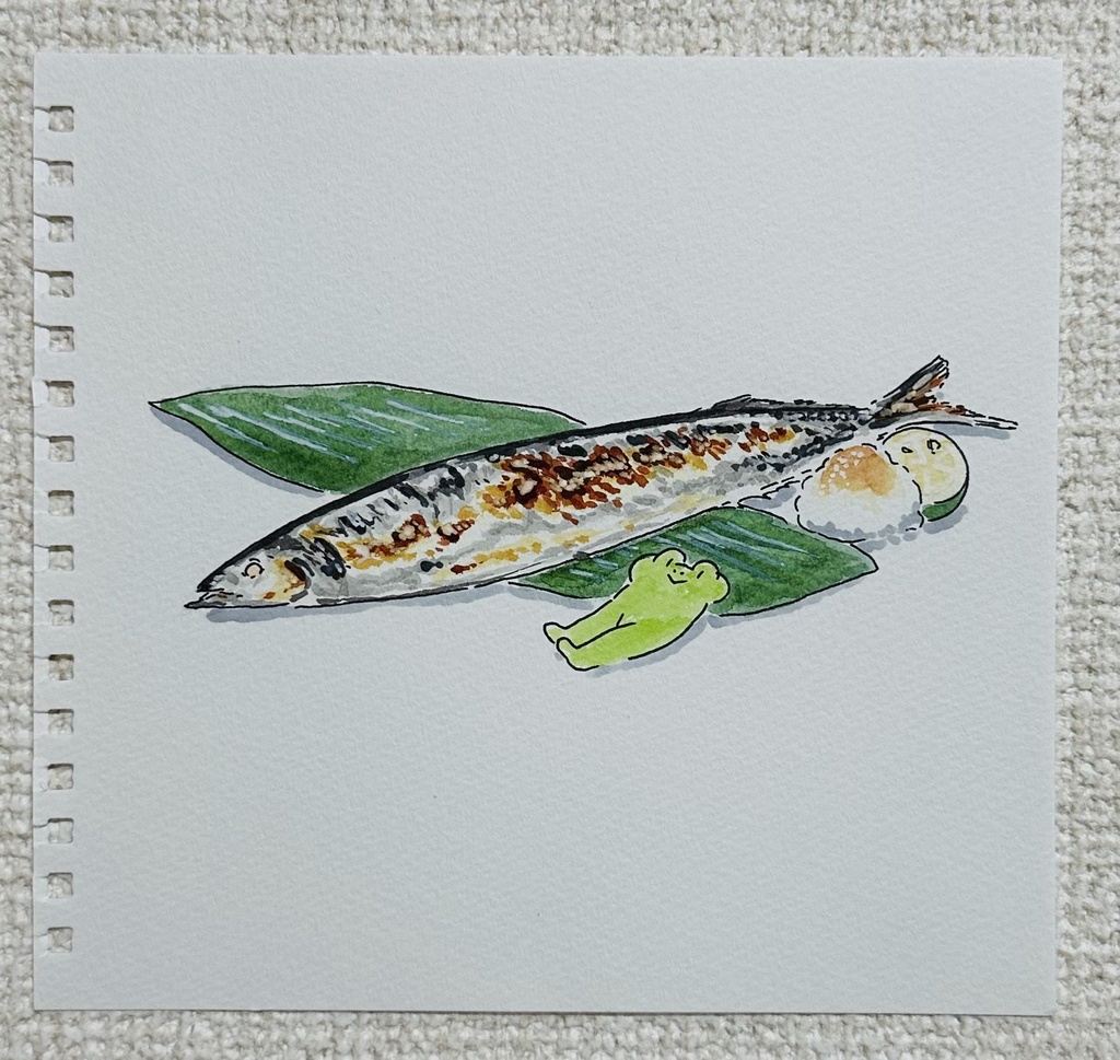 【みぎうで様お取り置き】原画「さんま」