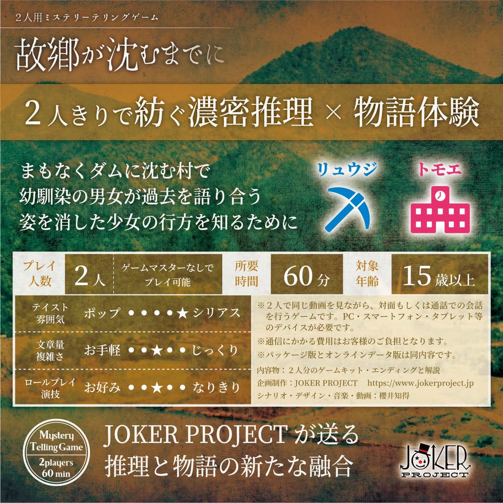 【ミステリーテリングゲーム】故郷が沈むまでに