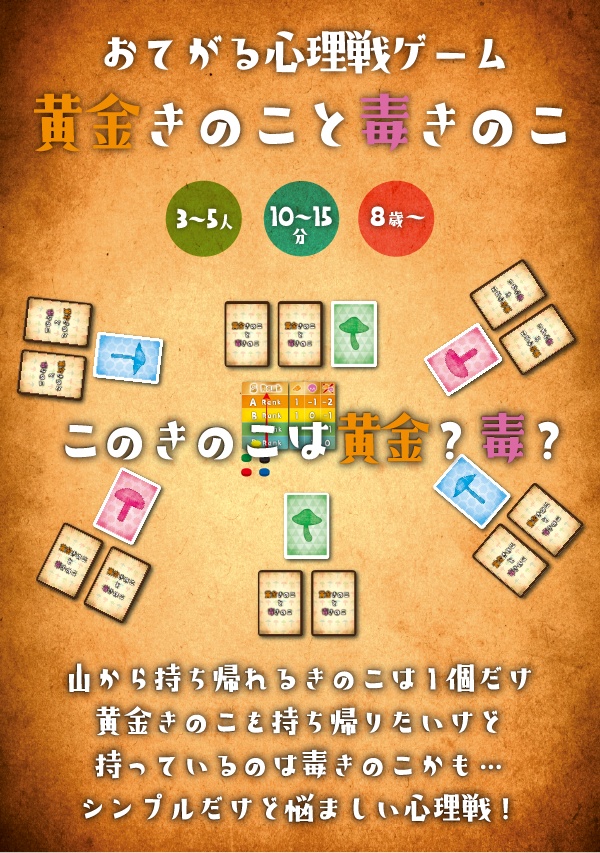 黄金きのこと毒きのこ