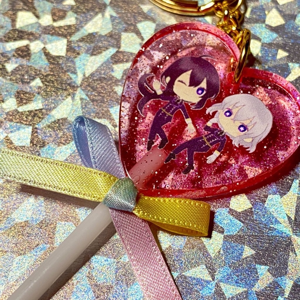 ハート型キャンディキーホルダー