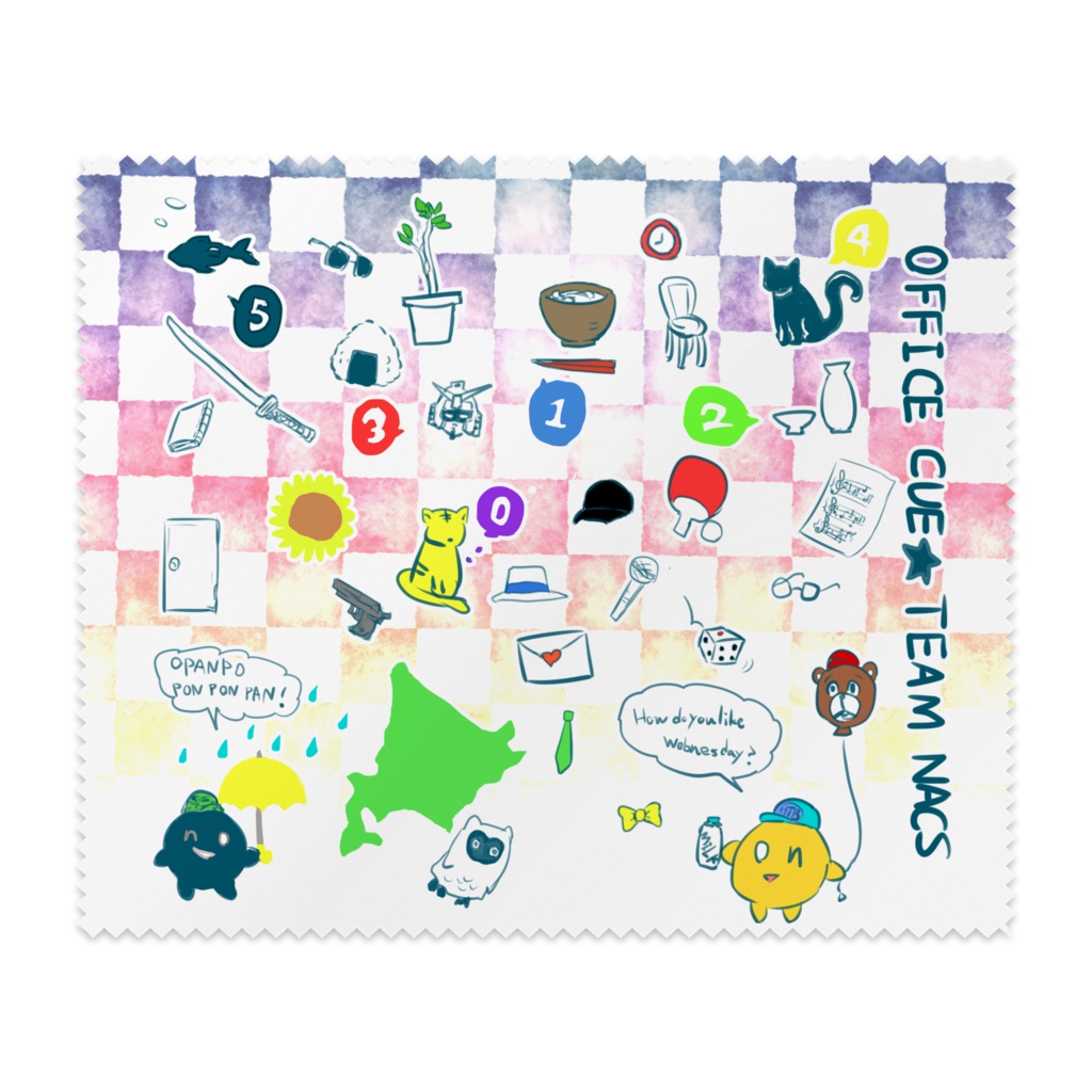 北の事務所イメージメガネ拭き