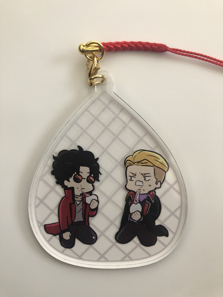うつけコンビ&剃刀副官キーホルダー