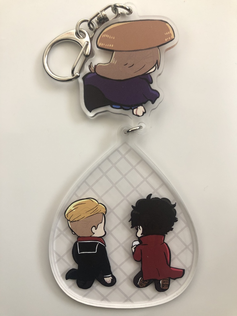 うつけコンビ&剃刀副官キーホルダー