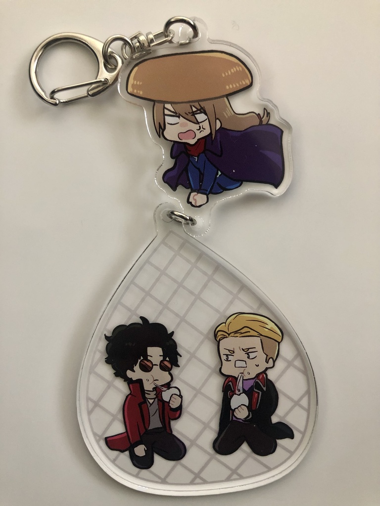 うつけコンビ&剃刀副官キーホルダー