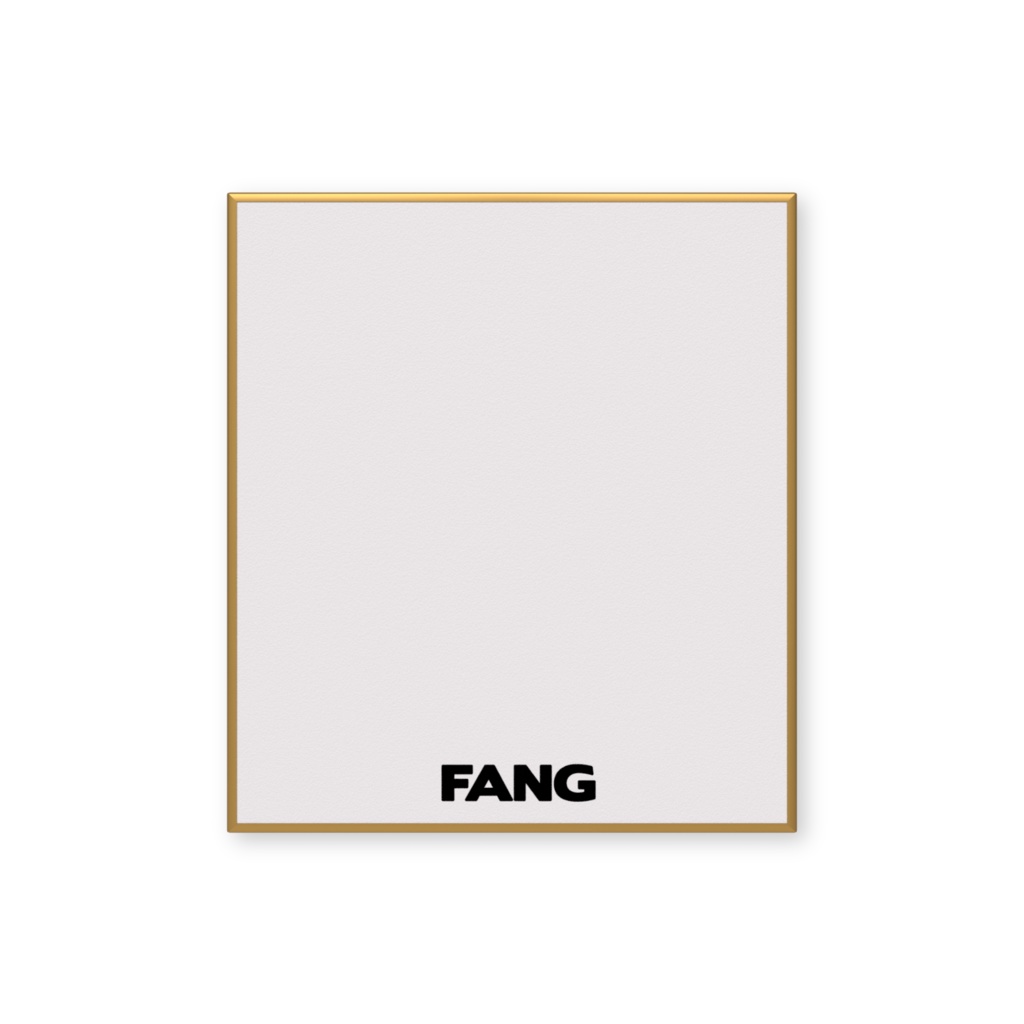 FANGロゴ入りミニ色紙