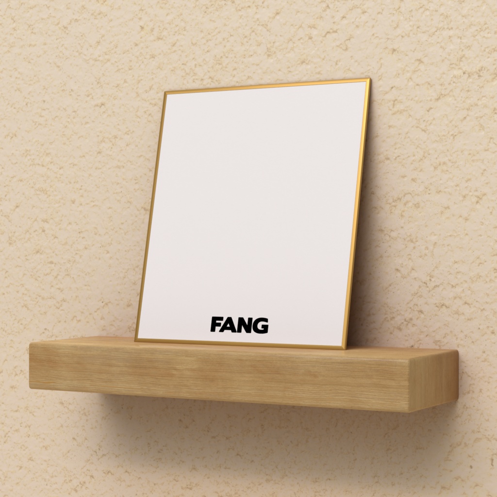 FANGロゴ入りミニ色紙