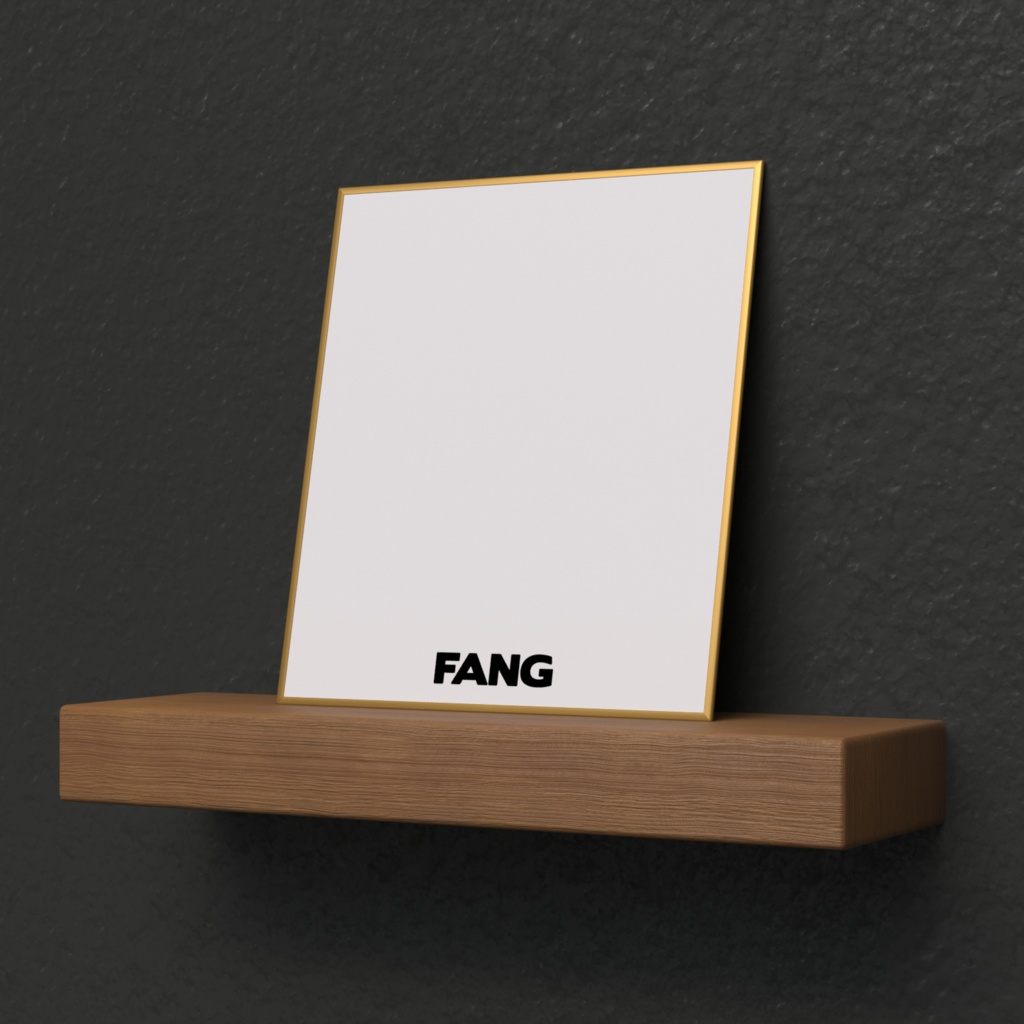 FANGロゴ入りミニ色紙