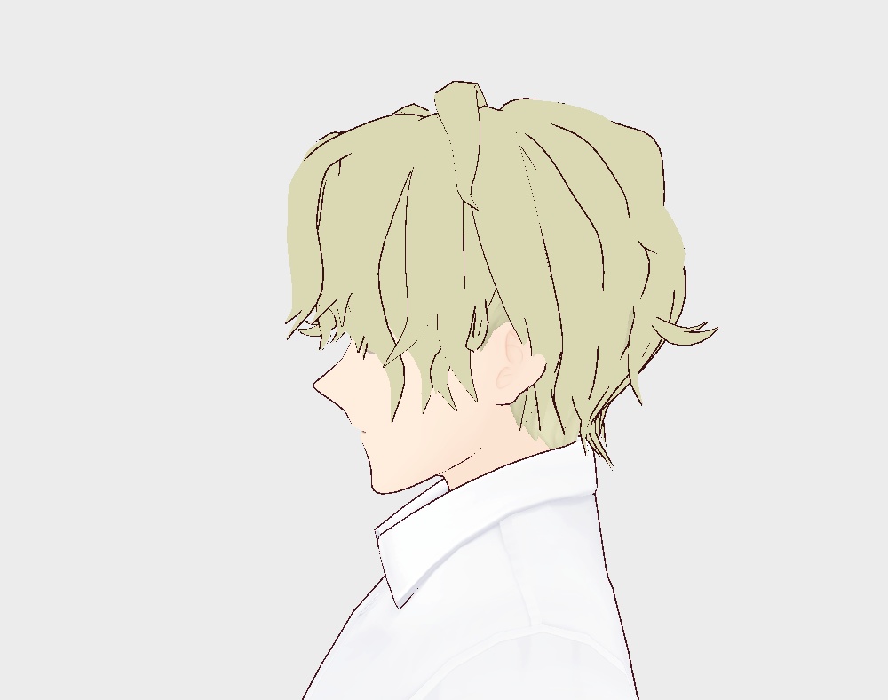 【VRoid】Wavy Senter Part / Boy hair preset