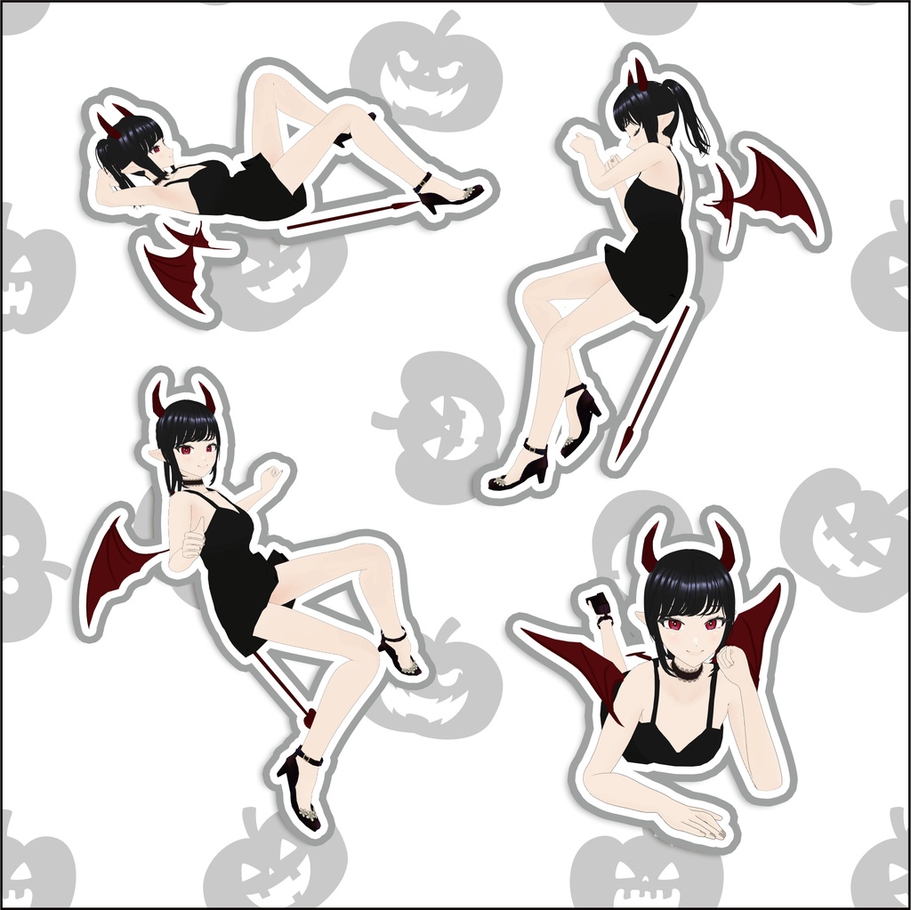 茉莉 Mari 小悪魔ver. / オリジナル3Dモデル