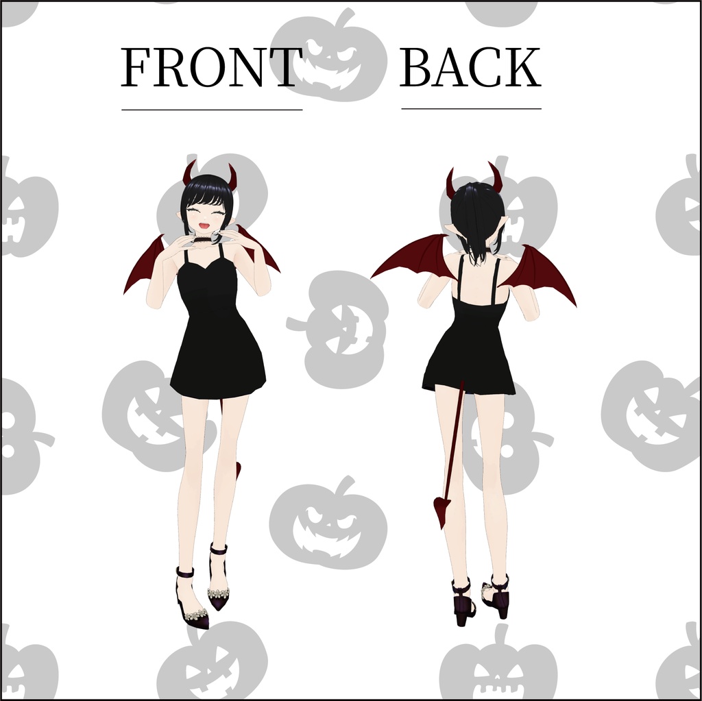 茉莉 Mari 小悪魔ver. / オリジナル3Dモデル