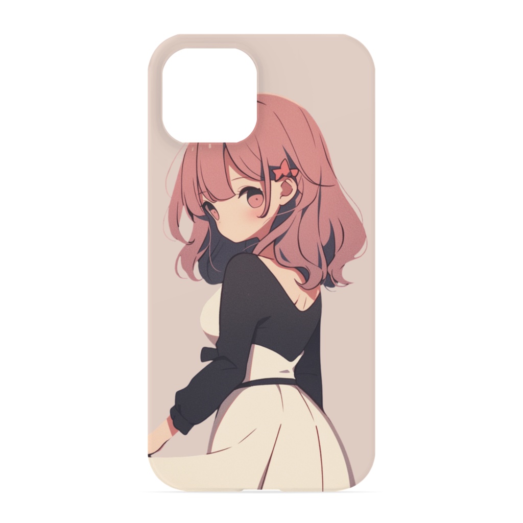 振り向き女の子iPhoneケース