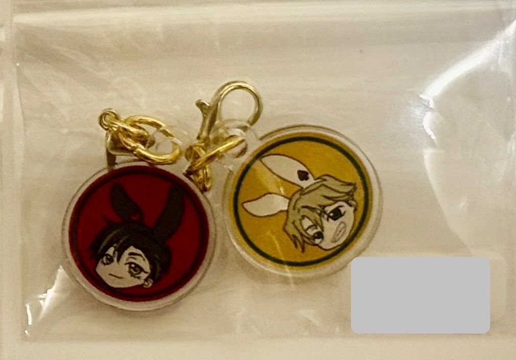 アクリルキーホルダー うさぎクリス&うさぎフィンver.