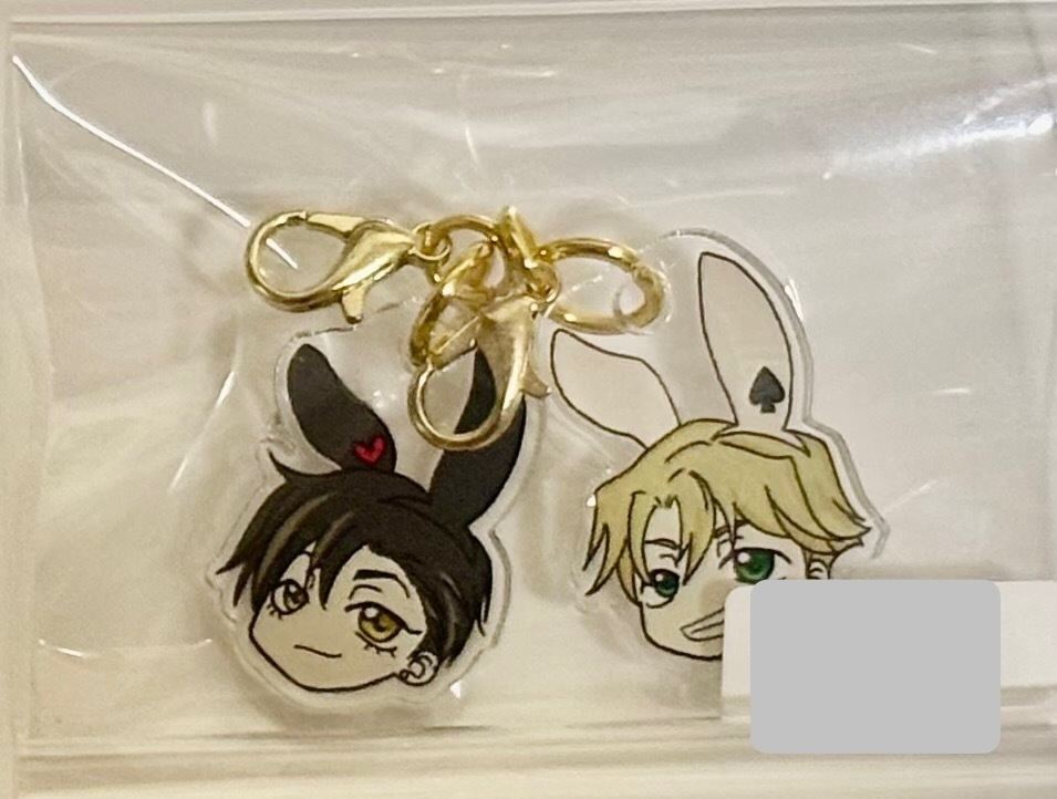 アクリルキーホルダー うさぎクリス&うさぎフィン