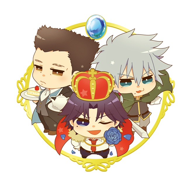 王国トリオアクリルストラップ