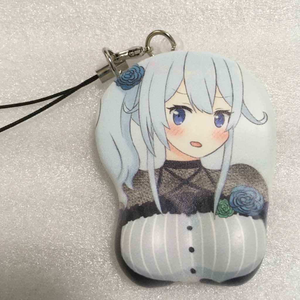 【非公式】雪城眞尋ミニおっぱいマウスパッドストラップ（在庫品のみ）【にじそうさく05】