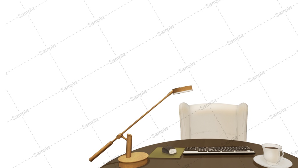 【Vtuberさん向け/イラスト背景素材】シックロリータなお部屋【企画・雑談・歌枠用配信素材】