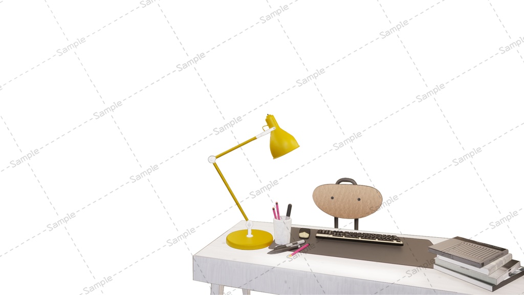 【Vtuberさん向け/イラスト背景素材】グリーンナチュラルなお部屋【企画・雑談・歌枠用配信素材】