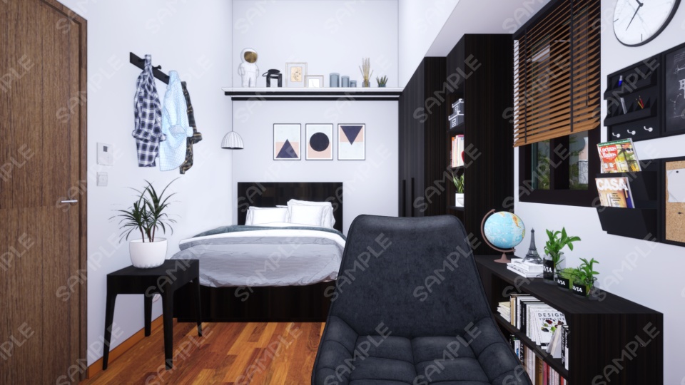 【Vtuberさん向け/イラスト背景素材】ベーシックなお部屋【企画・雑談・歌枠用配信素材】