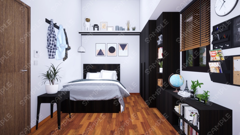 【Vtuberさん向け/イラスト背景素材】ベーシックなお部屋【企画・雑談・歌枠用配信素材】