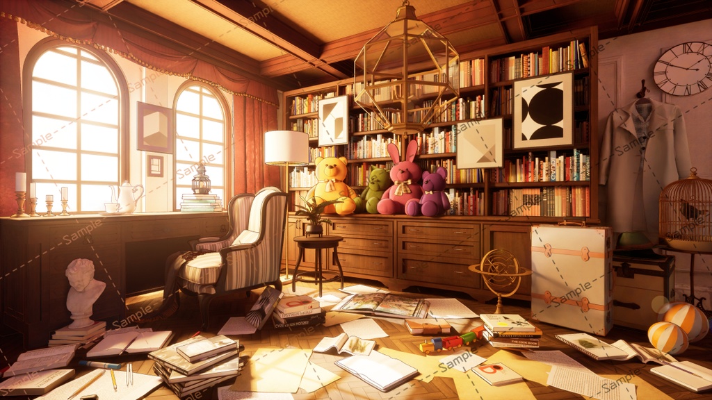 【Vtuberさん配信部屋】たそがれどきな洋室【企画・雑談・歌枠用配信素材】