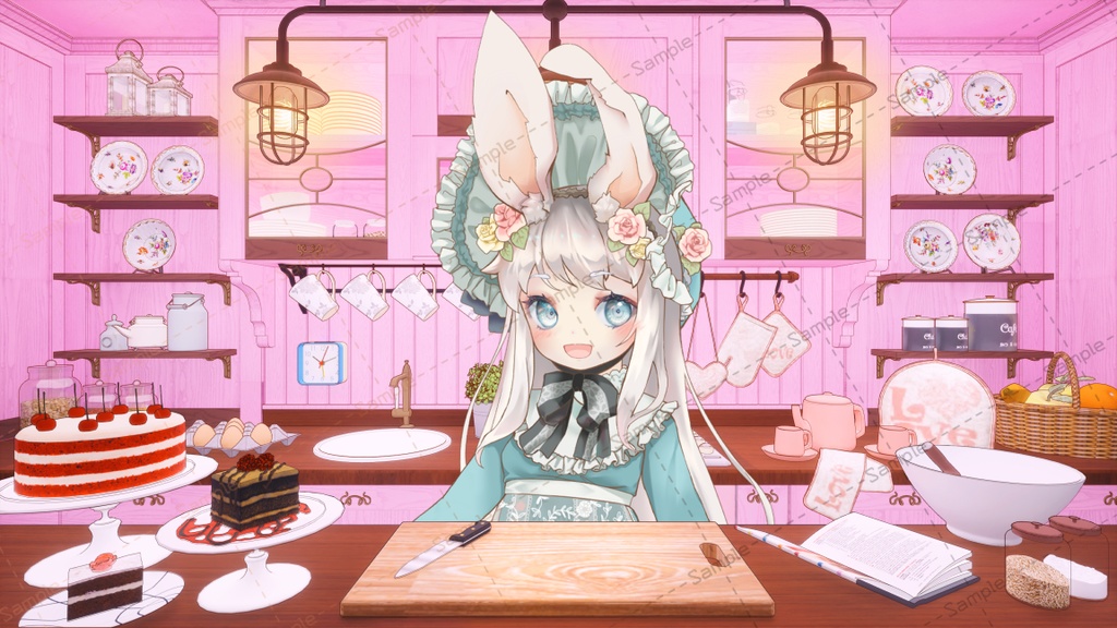 【Vtuberさん配信部屋】バレンタインキッチン【企画・雑談・歌枠用配信素材】