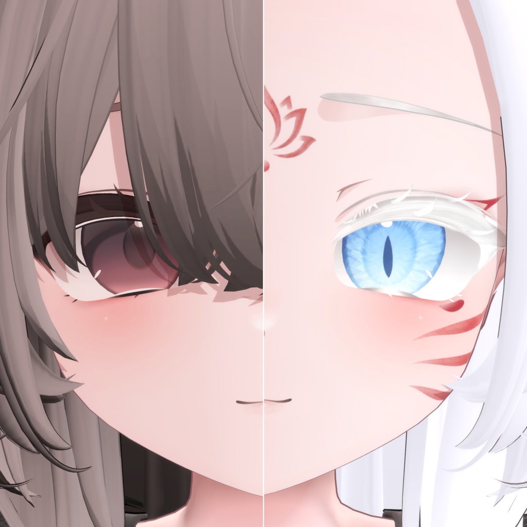 【アイ無料】白虎アイメイク【輝夜専用】