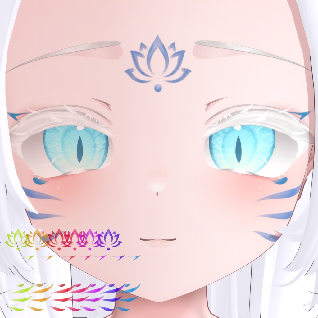 【アイ無料】白虎アイメイク【輝夜専用】