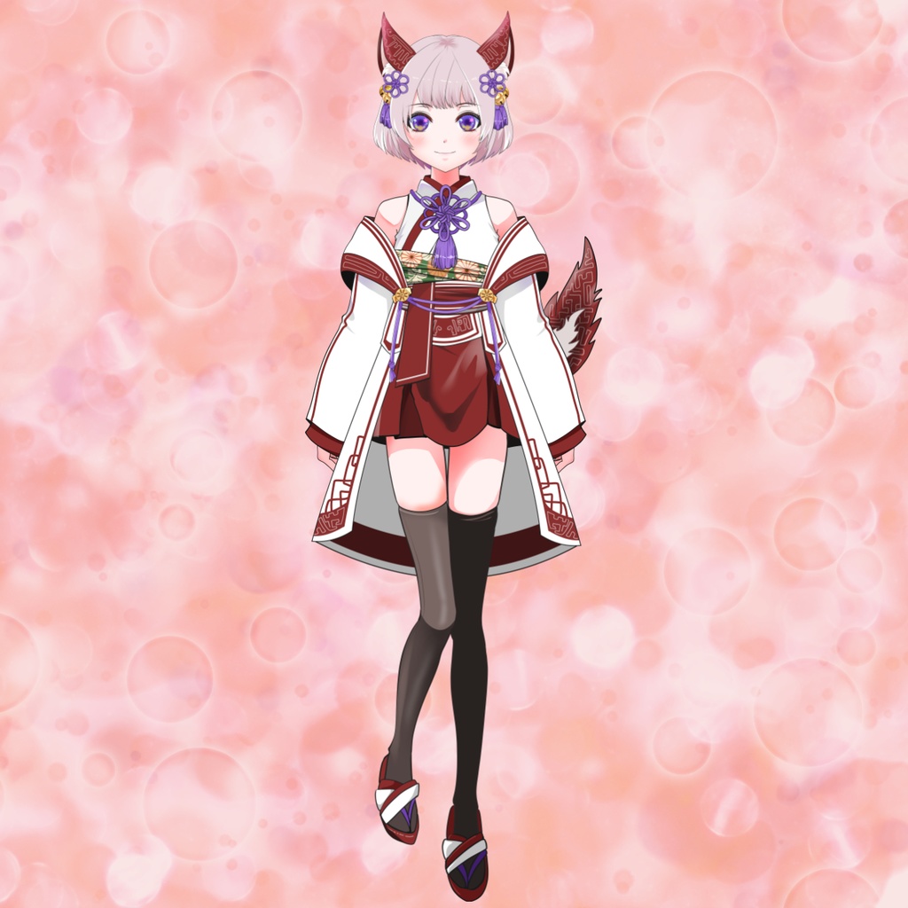 LIVE2D フリーモデル【朱霧】AKAGIRI