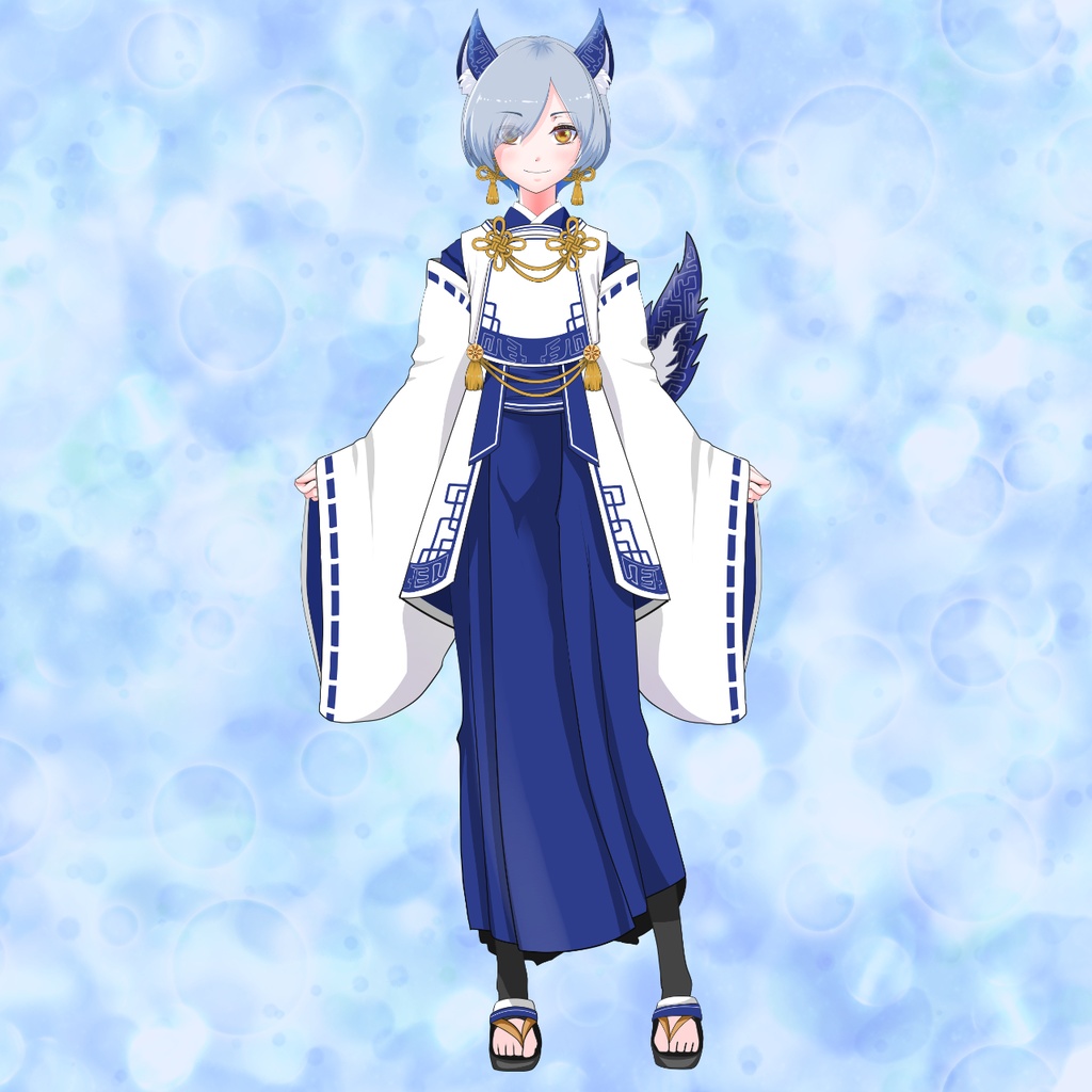 Live2D フリーモデル【蒼霧】AOGIRI