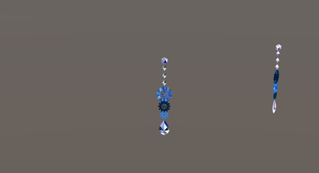 【薄荷素体専用】歯車イヤリング