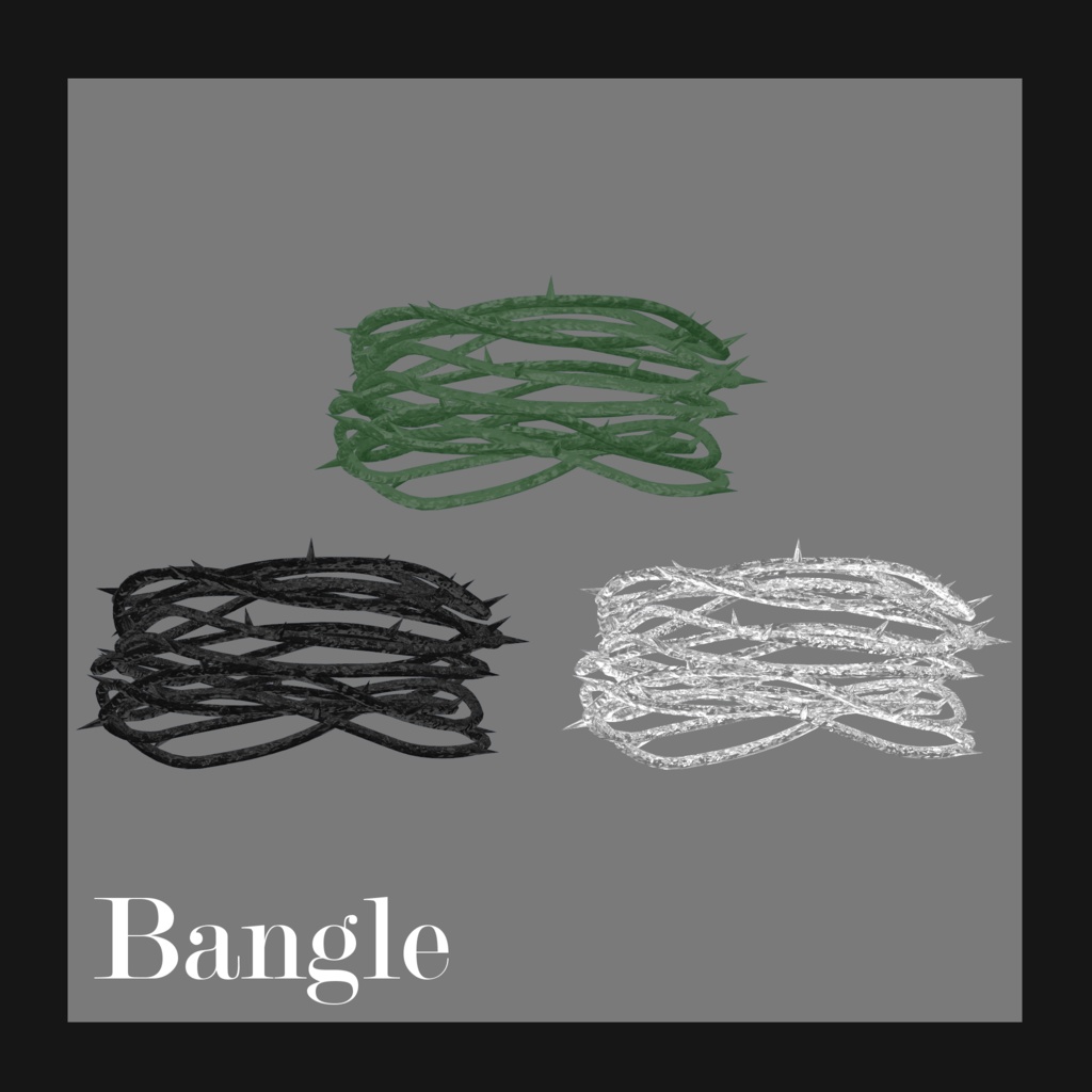 【全3×3種類】薔薇のアクセサリー ver1.2