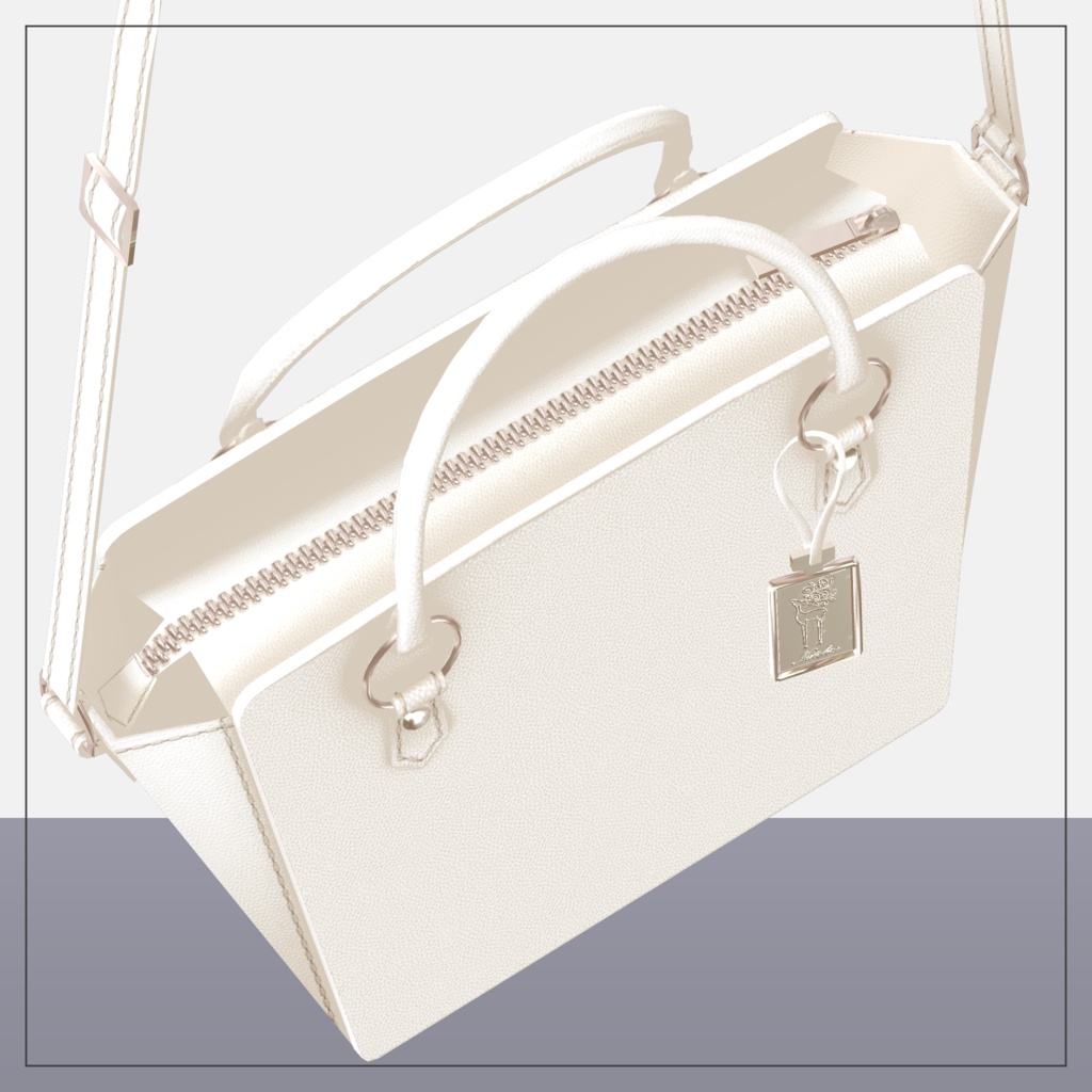 【全20種】アクセサリー付きレザーバッグ ver1.11【シェイプキーあり】