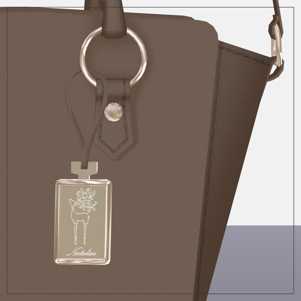 【全20種】アクセサリー付きレザーバッグ ver1.11【シェイプキーあり】