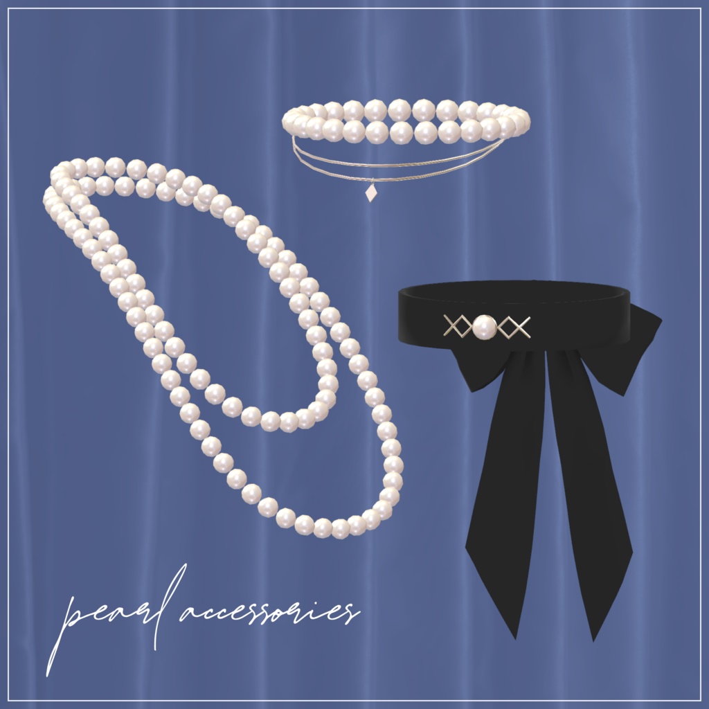 【全3点】パールのネックレスとチョーカー ver1.1